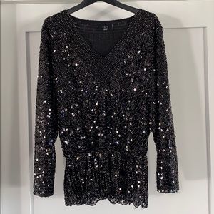 Vici Collection Black Sequin Tunic
